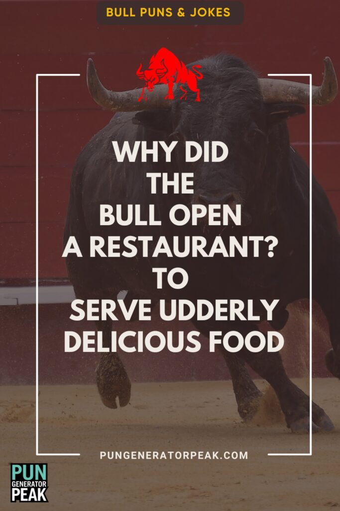 Funny Bull Puns & Jokes