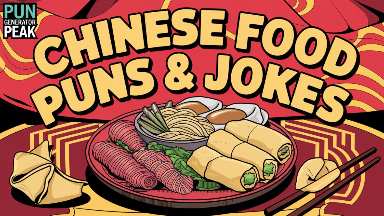 Chinese Food Puns, Jokes & One-liners [funny, cool, best, badass, noodle]