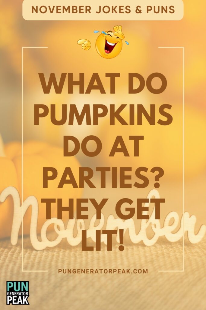 Clever November Jokes & Puns