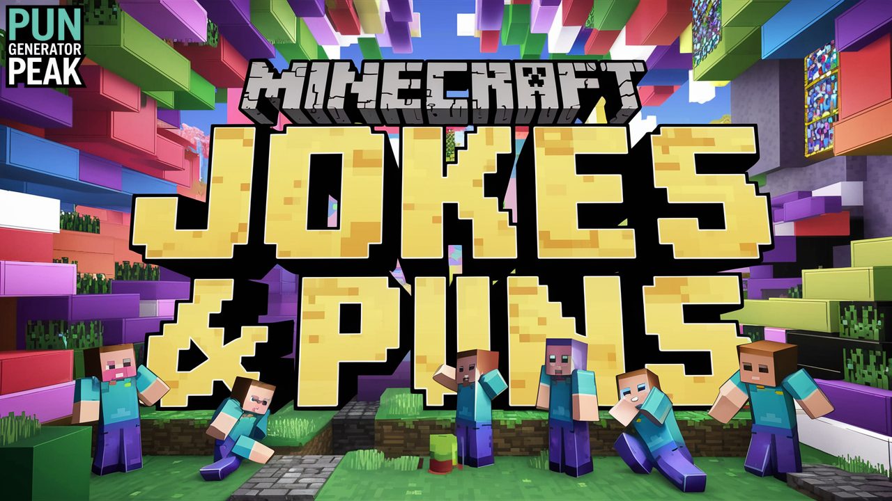 Minecraft Puns, Jokes & One-Liners for Kids, Adults [cy]