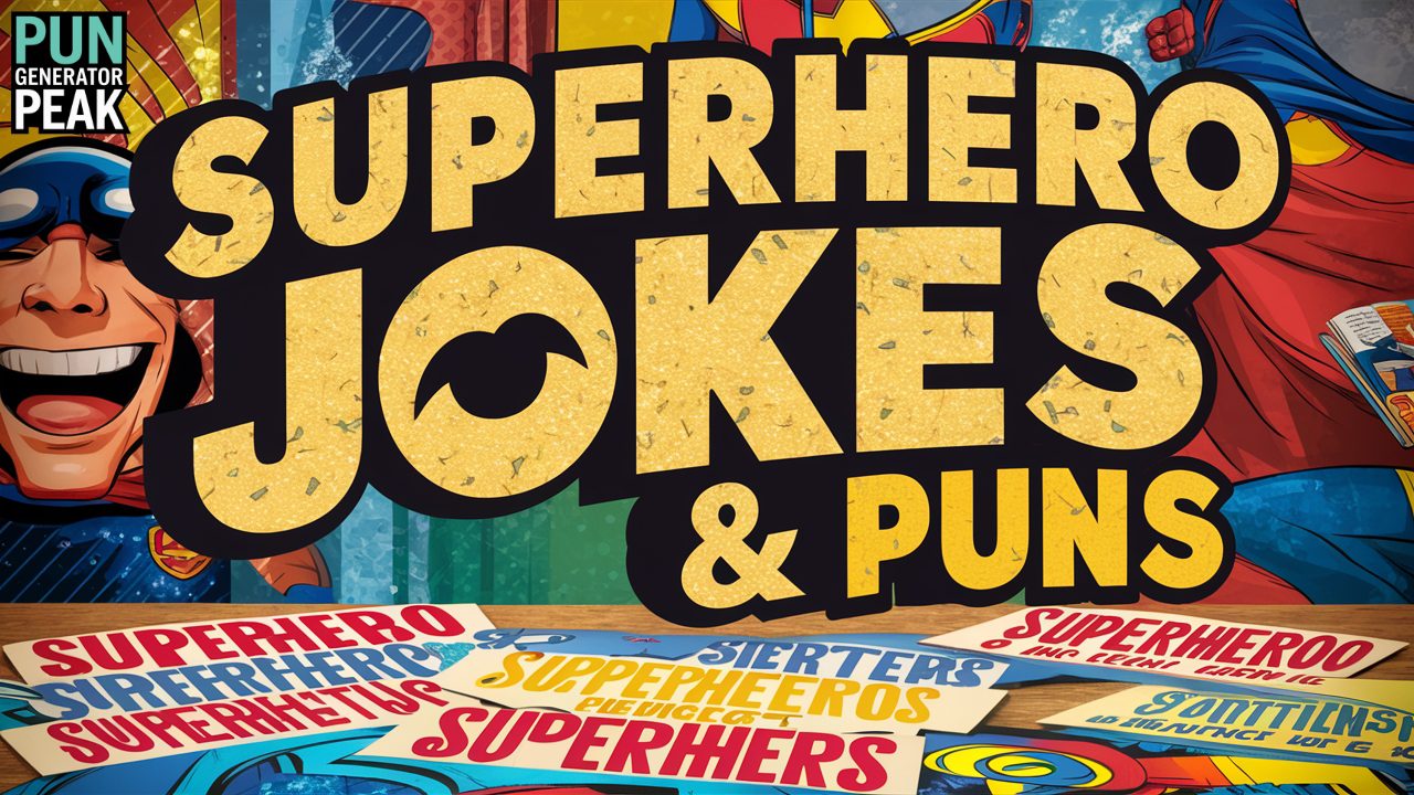 Superhero Jokes & Puns [cy] [Short & Clever One-Liners]