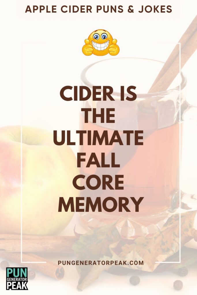 Clever Apple Cider Puns & Jokes