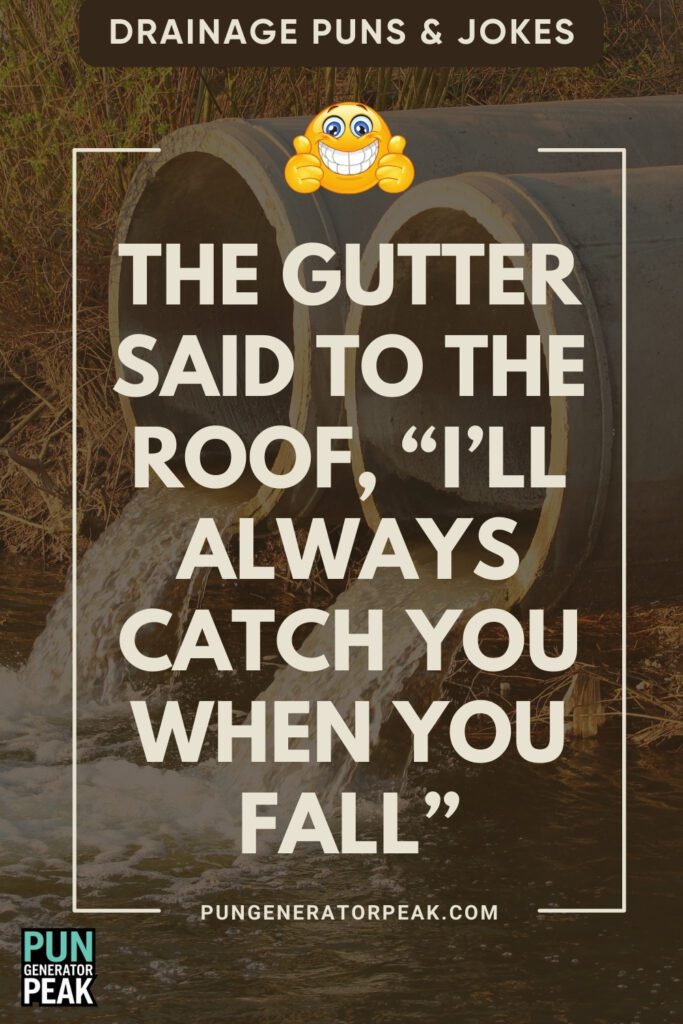 Clever Drainage Puns & Jokes