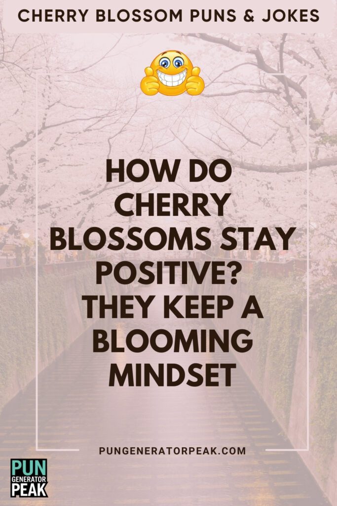 Funny Cherry Blossom Puns & Jokes