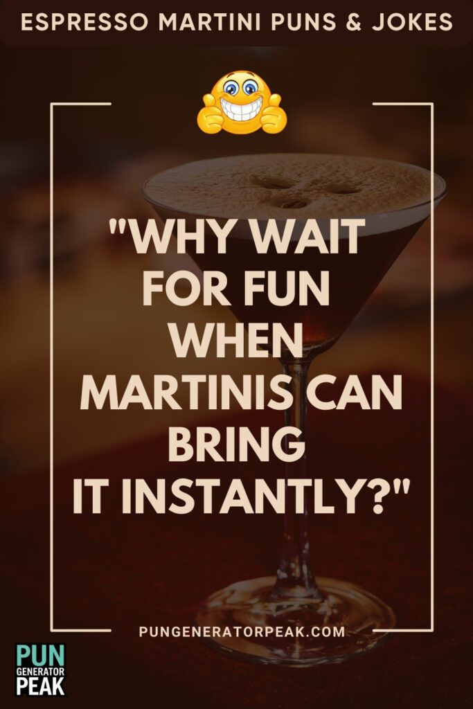 Funny Espresso Martini Puns & Jokes