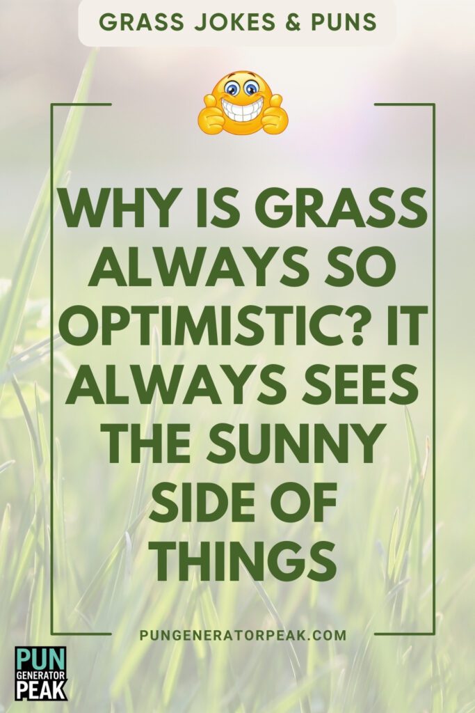 Funny Grass Jokes & Puns