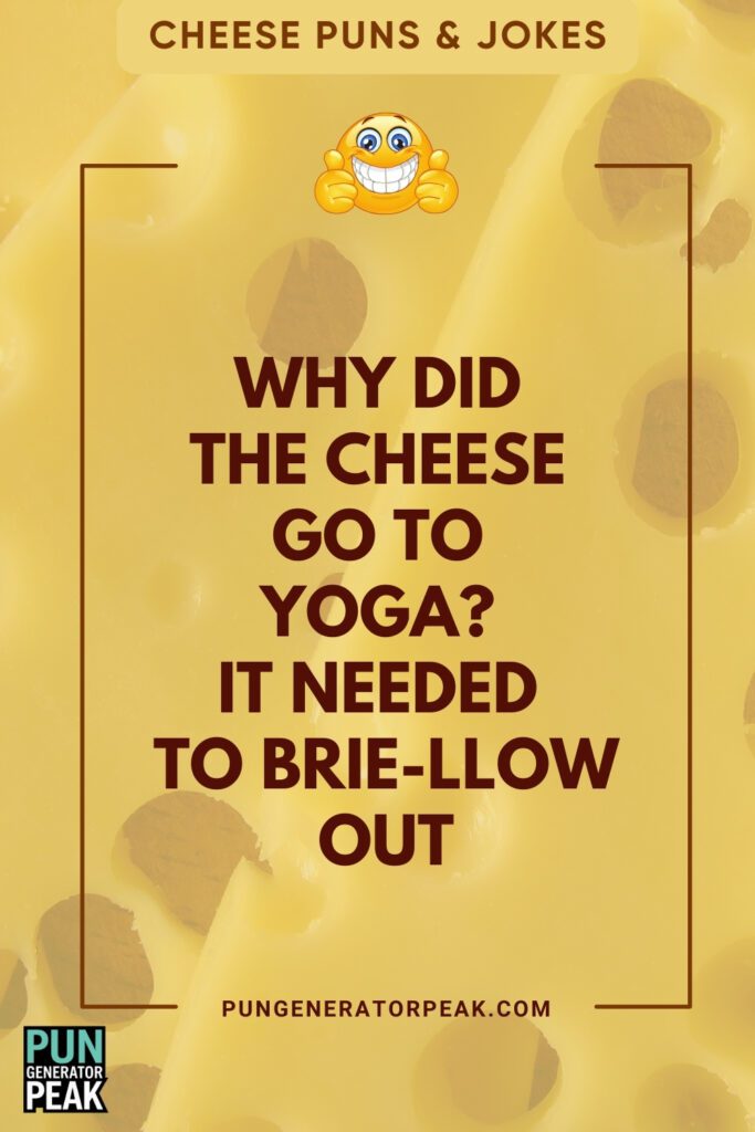 Short Cheese Puns & Jokes