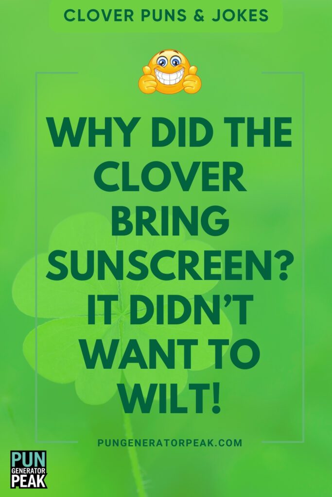 Short Clover Puns & Jokes