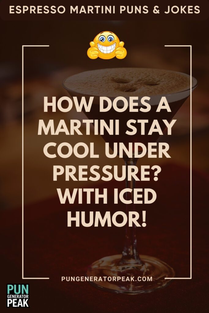 Short Espresso Martini Puns & Jokes