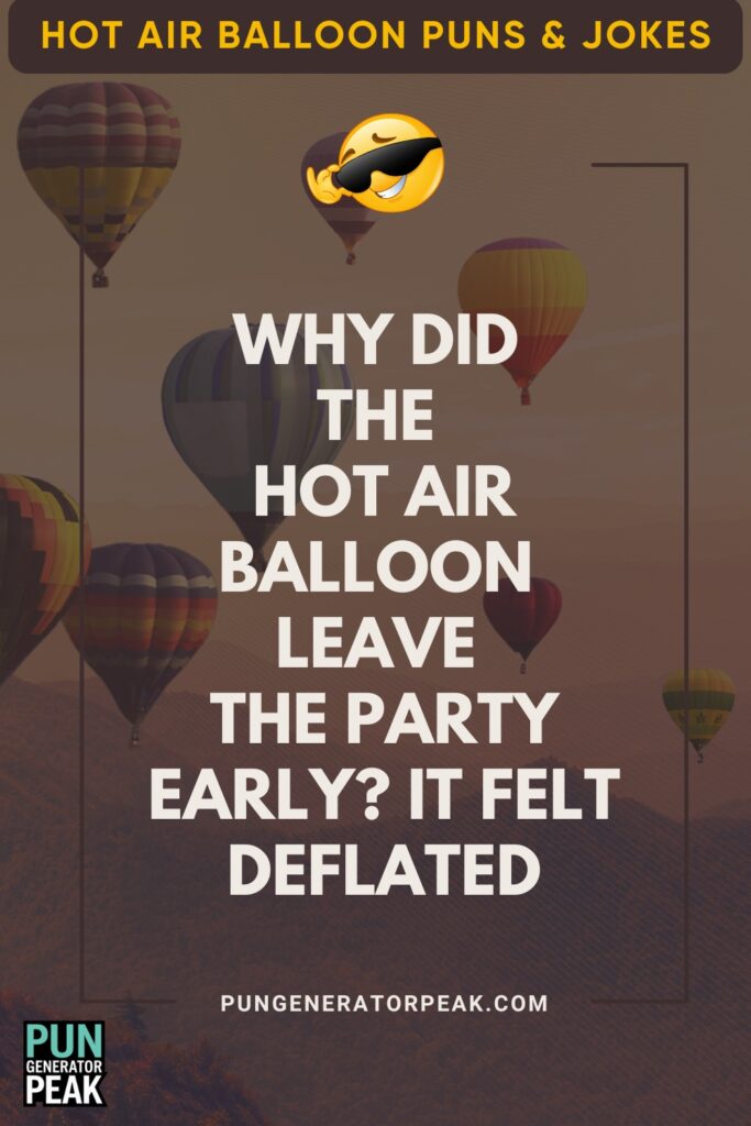 Short Hot Air Balloon Puns & Jokes