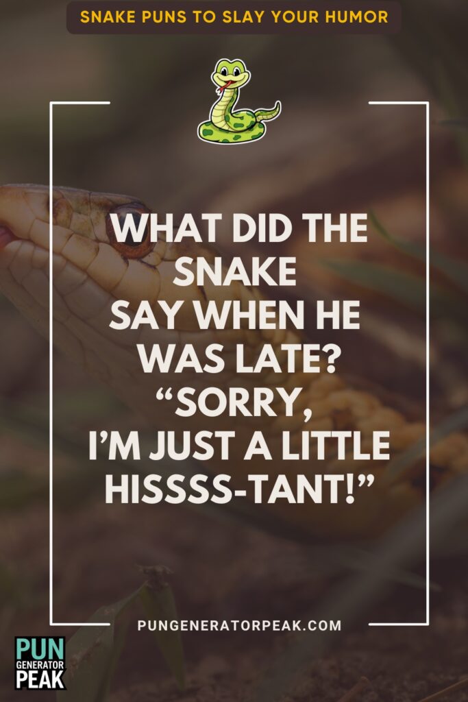 Snake Themed Snake Puns to Slay Your Humor