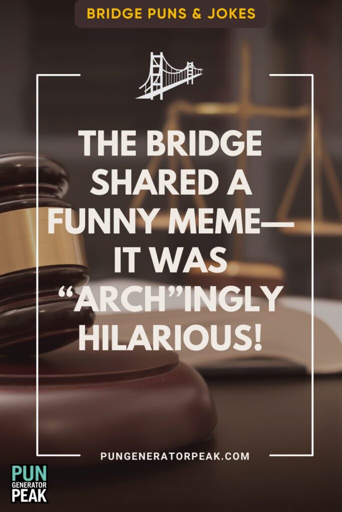 Clever Bridge Puns for Your Social Media Posts